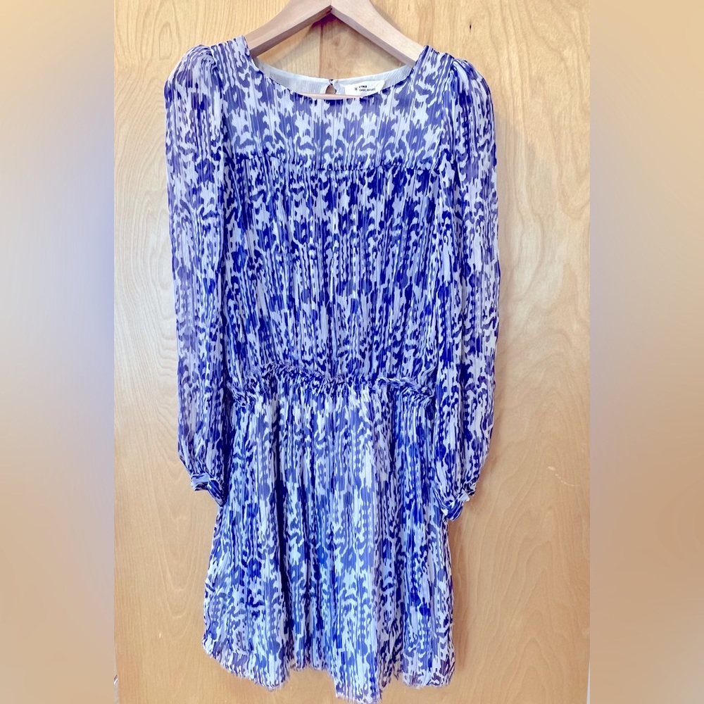 Isabel Marant Etoile silk dress, long sleeve, above knee, size 2